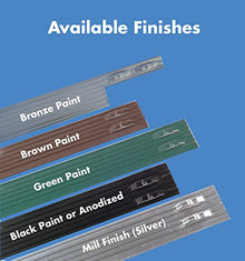 Sure-Loc 1/8" x 4" x 8' Professional Aluminum Landscape Edging Black