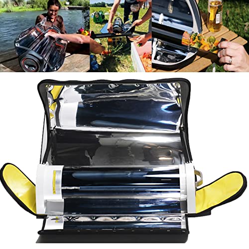 Dntum Solar Powered Grill,Solar Cooker,Field Vacuum Tube Grill,Smokeless Environmental Protection BBQ Grill Indoor Outdoor,The Temperature Can Reach 120-330 Degrees Celsius