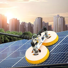 ZHLINGQ Solar Panel Cleaning Kit, Automatic Rotary Cleaning Brush, Solar Panel Cleaning Brush Head for Cleaning Photovoltaic and Solar Panels and Other Cleaning Activities,7.5m-BothTwo