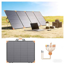 Bifacial Solar Panel Balkonkraftwerk100W/200W/400W 20V/40V Portable Foldable Solar Charger Generator Camping RV Boat Emergency(400W)