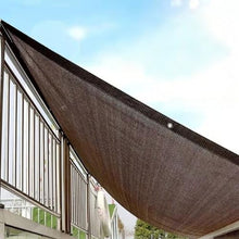 GJZDPMY 12x30m Brown Shade Cloth with Grommets, 85% UV Protection HDPE Shade Netting, Ideal for Garden and Balcony Wind Protection, Outdoor Canopy Cover