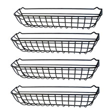 44" Wrought Iron Window Hayrack Coated in Black PVC - 4 Pack