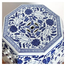 Tu Ye-US Decorative Garden Stools, Ceramic Modern Embossed Porcelain Toilet Blue Yellow Glazed Porcelain Ceramic Stool(A)