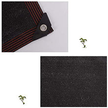 5JJJLOOOPP Agricultural Shading Sunshade Shade Cloth 90% Strong Light Protection Sunshade Sail Windproof Sunshade Net Agricultural (Black 7x8m)