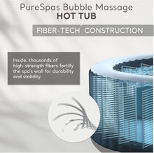 Intex PureSpa Bubble Massage Inflatable Hot Tub Set, 6 Person, Tan