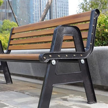GRFIT Outdoor Bench Iron Garden Chair for Outdoor, with Backrest, Leisure Bench, Seat with Cast Aluminium Structure Garden Bench (Large)