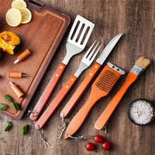 Outdoor 18 Piece Set of Barbecue Utensils and Tools Complete of