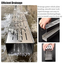 YXEDPBF Slim 39.4Inch Rainwater Drainage Channel with Stainless Steel Grates Ideal for Concrete Patios Yards Walkways and Gardens8pcs Set
