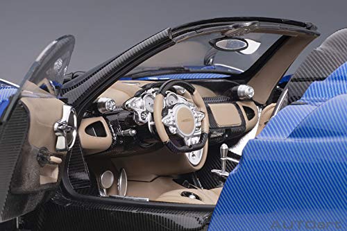 AUTOart Pagani Huayra Roadster Blu Tricolore Carbon Fiber 1:18 Blue
