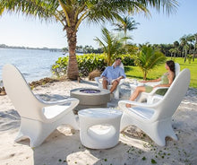 REZVANI FURNITURE STUDIO Tenjam Woosah Adirondack Chair Set for Pool Tanning Ledge - Made to Order