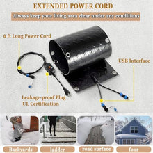 Coal2ToalPW Outdoor Snow Melting Mat - Non-Slip Rubber Ice Melting Pad - 360W Waterproof Snow Removal Solution(40x60cmx4Pcs)