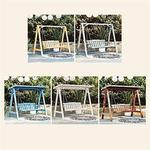 Garden Swing Chair Outdoor Courtyard Swing Leisure Room, Exposed Ceiling Hammock, Terrace Garden, Solid Wood Rocking Chair, Swing, Multiple Outdoor Chairs Porch Swings (Color : E)