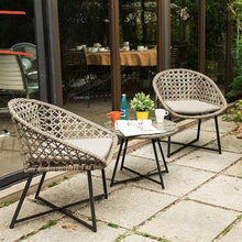 Balcony Table and Chair Set Small Apartment Balcony Table And Chairs Set Modern Garden Furniture Set Outdoor Patio Rattan Lounge Coffee Table Rattan Chair Bistro Table Set ( Color : 1 table-2 chair )