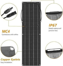KZZAAO Flexible Solar Panel 800W 18V Monocrystalline with 40A Charge Controller for Motorhome