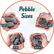Southwest Boulder & Stone Mexican Beach Pebbles | 2000 Pounds of Smooth Unpolished Stones | Hand-Picked, Premium Pebbles for Garden and Landscape Design | Black, 1/2 Inch - 1 Inch