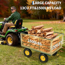 Garden Dump Cart Heavy Duty Wagon with Removable Sides