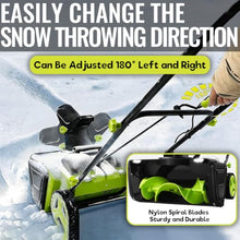 40V Snowblower Battery Powered, Hand Push Snow Sweeper. A
