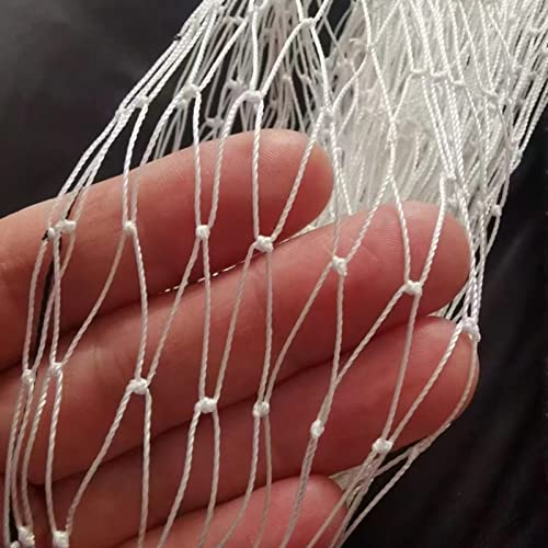 Elitix 3/5/ 7/10/ 15/20/ 25/30 /35/40 M Wide Garden Netting - for Fruit Trees Animals Pond Farm Roof, Heavy Duty Nylon Deer Fence - White(35x35m/115x115ft)