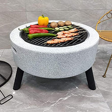 Small Fire Pit, Outdoor Fire Pits Table Top Fire Pit Outdoor Heaters & Fire Pit BBQ Grill Firepit Bowl Backyard Patio Garden Fireplace with Grill Grate for Camping
