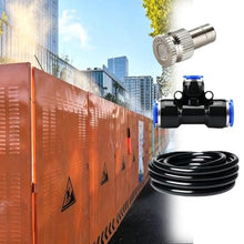 Watering System Misting Line System for Cooling for Garden, Greenhouse, Lawn, Adjustable Water Flow, Quick Connect and Pull Out ﻿(100m/328ft)