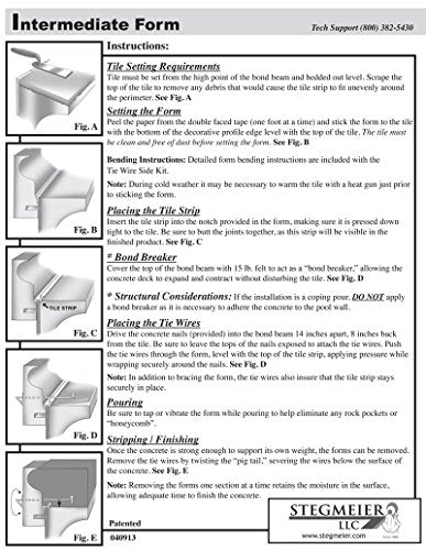 Stegmeier Gunite Pool Coping Forms Intermediate