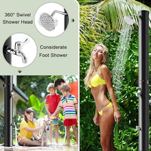 Xoiasth Outdoor Shower Portable Solar Outdoor Shower | 360° Swivel Head | Foot Washer Tap | Home | Garden | Outdoor | Freestanding Swimming Pool Spa Shower | Camping Shower