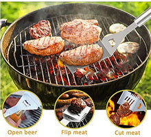 XIXIDIAN 35Pcs BBQ Grill Grilling Accessories Tools Set,Barbecue Tool Set with Steel Fork, Stainless Steel Tongs and Spatula,BBQ Tools for Grill Outdoor