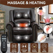 UOPYNE Dual Motor Power Lift Recliner with Massage Heat & Lay Flat