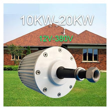 YHMMYSHX 20000W Wind Turbines Generator High-Efficiency Permanent Magnet Generator 20KW Motor Drives Power Generation for Wind Turbine for Home, Farm, RVs, Boats(Direct Shaft,48V_10KW)