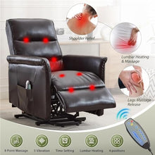 HTERWQEA Electric Power Lift Recliner Chair for Elderly with Massage