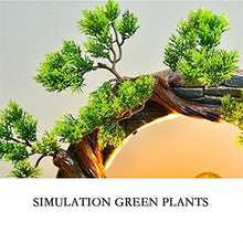 Indoor Small RockeryCreative Waterwheel Landscape Bonsai Chinese Style Living Room Desktop Office Decoration Gift and Decoration (Color : A)