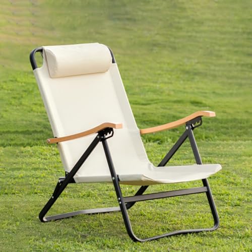 POLGDW Patio Folding Chairs for Outside, Portable Sling Lawn Chairs with Metal Frame, Outdoor Patio Stackable Dining Chairs for Porch Patio Garden Backyard, No Assembly