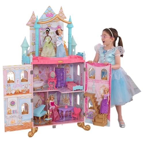 KidKraft Disney Princess Dance & Dream Wooden Dollhouse Pink