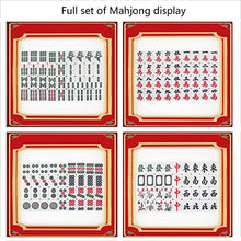 SHATONG Chinese Mahjong Game Set 144 Melamine Tiles Crystal Jade