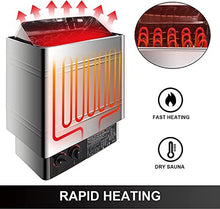 JYXYXSCP Sauna Heater Electric Sauna Stove Stainless Steel Dry Steam Bath Sauna Internal Control 200V-240V for Home Hotel Sauna Room (3KW)