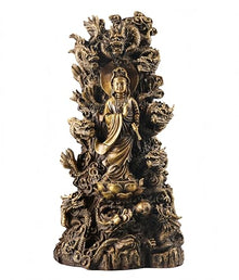 FENGSHUI-CAISHEN Pure Copper Guan Yin Statue Large Brass