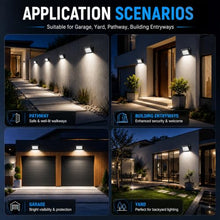 JCE Selectable 60W/90W/100W/120W LED Wall Pack with Dusk to Dawn Sensor, Max 18000LM 3-CCT Tunable LED Wall Pack Commercial Security Fixture for Yard Parking (8 Pack)