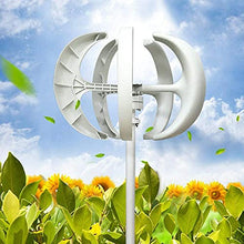 AECEVAN 5000W Wind Turbine Generator, 12V 24V 5 Blades Vertical Axis Wind Turbine Kit Wind Power Generator for Home, Monitoring, Camping & Boat Street Lighting Use (12V)