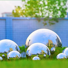 VRFTGHYJU Mirror Finish Gazing Ball - Floating Reflective Garden Ornament, Decorative Sphere for Garden, Home & Outdoor Water Feature Decorations(200mm)