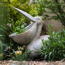 PUPAYA Garden Pelican Sculpture,Wild and Rare Great Waterfowl Figurine,Magnesium Oxide Outdoor Statue for Patio,Lawn,Yard Art Decoration