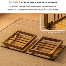 JTYMZYY Coffee Table Vintage Tea Table Low Table Portable Low Picnic Table Japanese Floor Tea Table Laptop Tatami Table Multifunctional Low Table (Color : Brown, Size : 100x42x33cm)