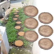 ZLyXZQG Outdoor Stepping Stones,6PCS Stepping Stones for Garden,Paver Stones,Garden Stepping Stones Outdoor,Round Stepping Stones Decorative Garden Stones， Garden Woodgrain Stepping Stone