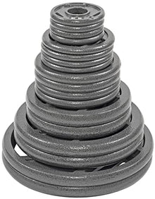 BalanceFrom Cast Iron Olympic 2-Inch Plate Weight Plate for Strength Training and Weightlifting, 280 LB Set (4x 2.5/5/10 + 2x 25/35/45LB) Color #4