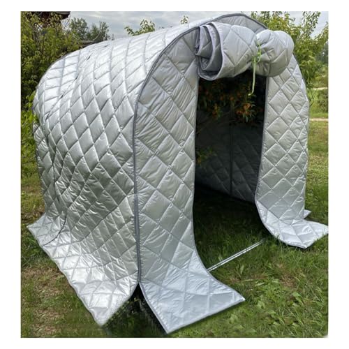 ZFUCMAYL Garden Greenhouse Cover,Plant Space Covers Quilt,Portable Shed with Roll Up Zipper Door,Only Includes Quilt,Suitable for Outdoor Plants(600x150x200cm)