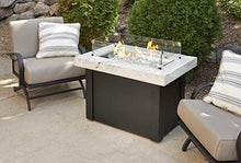 Outdoor GreatRoom Co Fire Pit Wind Guard - 12" x 24" Rectangular Fire Pit Glass Wind Guard for Firepit Burner - 6 Inch Tall Tempered Glass Panels, Secure Aluminum Clips, Rubber Bases, Easy Assembly