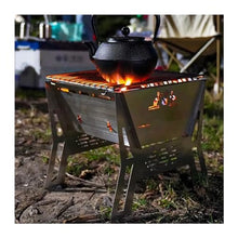 ZTHYSHXA Charcoal Grills Home Barbecue Rack Outdoor Stove Portable Folding Camping Equipment Small