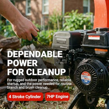 GreatCircleUSA Mini Wood Chipper Shredder Mulcher Ultra Duty 7 HP Gas Powered 3" Inch Max Wood Capacity EPA/CARB Certified Aids in Fire Prevention and Building Firebreaks