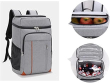 WAGMY Double-Layer Insulation Backpack Large-Capacity Outdoor Picnic Bag Beer Bottle Opener Trolley Ice Bag(D)