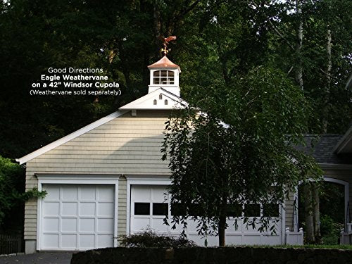 Good Directions Windsor Vinyl Cupola with Copper Roof 22" x 32" White