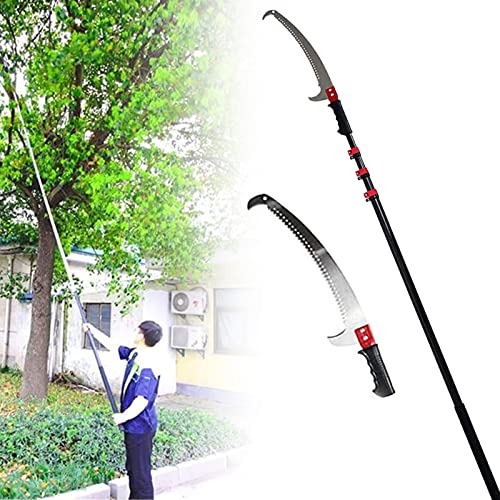 Pruning Saws,Telescopic Pole Saw,Extended Telescopic Pruning Saw with Handle,Landscaping Tool,High-Altitude Branch and Leaf Trimmer,7.2M/24FT